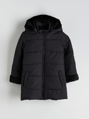 Lc Waikiki Yeni Sezon Kapüşonlu Kız Çocuk Mont