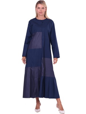 Invee Patch Elbise Lacivert