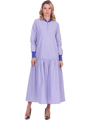 Invee Büzgülü Elbise Ekru