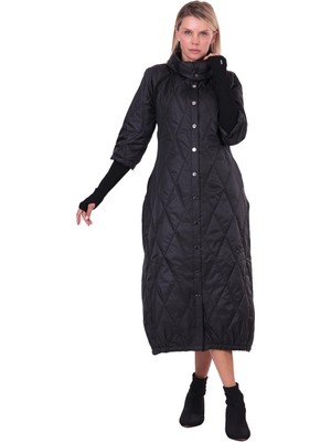 Invee Eldivenli Kapitone Mont Siyah