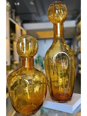 Zepce Design Amber Lüster Kapaklı Vazo