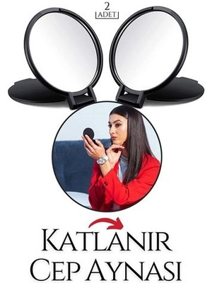 SHC4200 Turk Katlanabilir Mini Çanta Aynası 2 Li Set