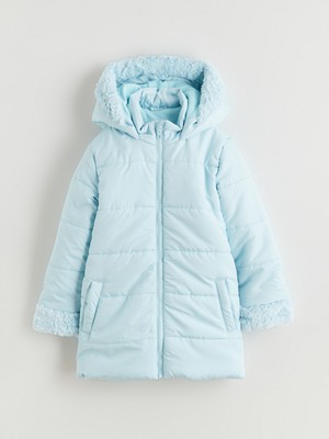 Lc Waikiki Yeni Sezon Kapüşonlu Kız Çocuk Mont