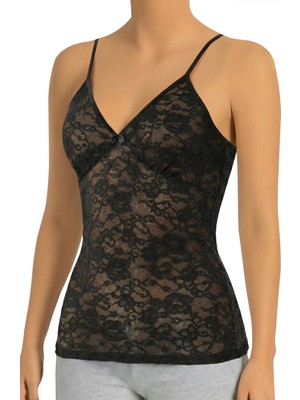 Öts Kadın Atlet V Yaka Full Transparan (%96 Pamuk - %4 Elastan)