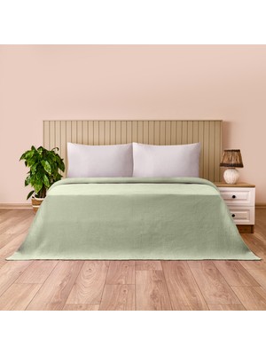 Evidea Soft Rete Çift Kişilik Pike - Yeşil - 200X220 cm