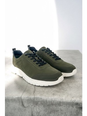 Zueofficial Hakiki Süet Deri Erkek Spor Ayakkabı