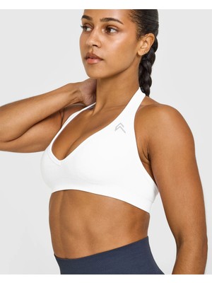 Oner Active Halter Seamless Bra - Beyaz