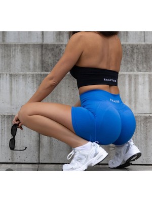 Exalted Çift Kat Süngerli Strapless Spor Bra - Siyah