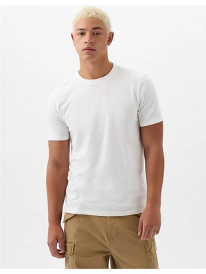 Gap V-Everyday Soft Crew - Solıd