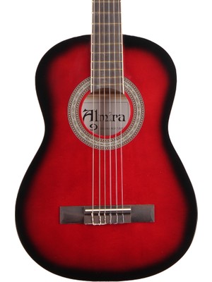 Almira MG917-JR-RDS 3/4 Klasik Gitar - Red Sunburst (Eğitim - Junior Boy) | Kırmızı Sunburst Kaplama, Hafif Gövde Yapısı, Rahat Parmak Pozisyonlaması | Uyum: 8-12 Yaş Arası Öğrenciler