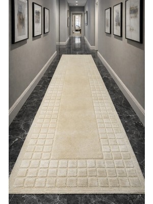 Eko Rugs Eko Halı Siena 3D Bow White El Dokuma Yolluk