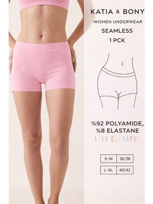 Katia & Bony Kadın Pembe Seamless Boxer