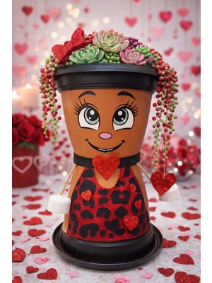 Akıllı Durak Leo Hanım Dekoratif Saksı 1,7 Litre