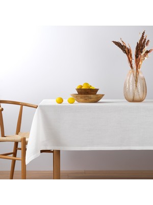 Schafer Home Gloria Masa Örtüsü 160X240 cm 1 Parça-Beyaz