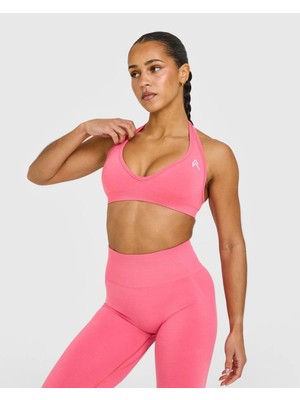 Oner Active Halter Seamless Bra - Pembe