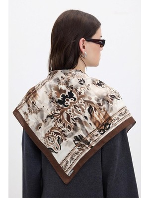 Hawwa Hümayun Izleri Desenli Bandana Fular