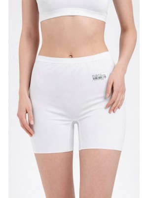 Dorya Iz Yapmaz Bel Lastikli Lazer Kesim Şort Kadın DOR1056
