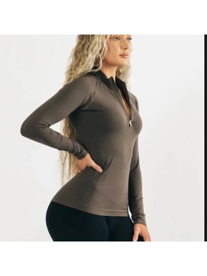 Alphalete Yarım Fermuarlı Body