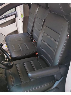 Akıncı Volkswogen Transporter 5+1 T6 T7 Uyumlu Komple Siyah Deri Gri Ip