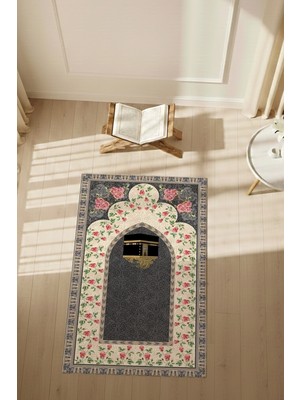 Charmbi Özel Tasarım Seccade – Kaymaz Taban & Renkli Desenler Dijital Baskı