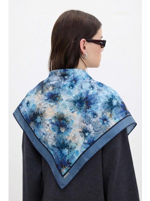 Hawwa Soğuk Bahar Desenli Bambu Fular