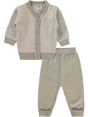 Civil Baby Hırkalı 6-18 Ay Takım - Gri 12-18 Ay