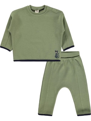 Civil Baby Tiger Nakışlı 6-18 Ay Takım - Haki 12-18 Ay