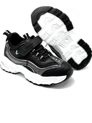 Vicco Hack Cırtlı Hafif Taban Kız Çocuk Spor Ayakkabı Siyah