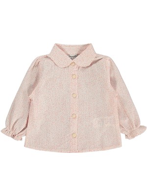 Lüks Kumru Tekstil Kumru Leopar Gömlek Dantelli Hırka 3 Lü 6-18 Ay Takım - Pembe 6-9 Ay