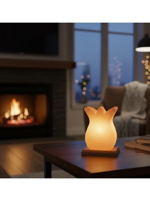 Ank Dekoratif Lale Tuz Lambası