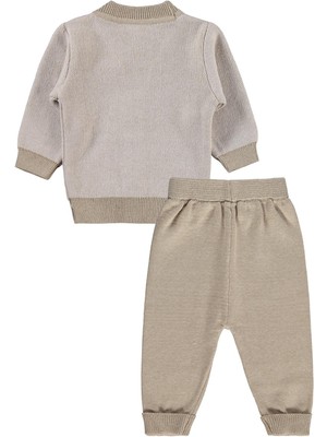 Civil Baby Hırkalı 6-18 Ay Takım - Bej 6-9 Ay
