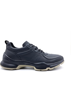 Guja G26Y573 Hakiki Deri Lastik Bağcıklı Erkek Günlük Diyah Sneaker Ayakkabı
