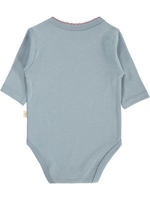 Civil Baby Ayıcık Empirmeli 3 Lü 0-36 Ay Çıtçıtlı Badi - Bej 6-9 Ay