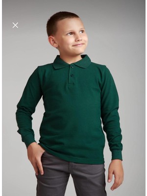 Dıgıl Kids Çocuk Polo Yaka Okul T-Shirt Uzun Kol