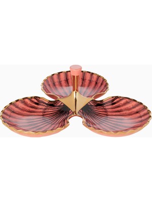 Jonathan Adler Sirena Trefoil Porselen, Pembe Servis Tabağı