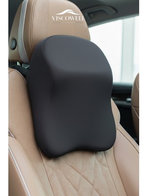 Viscowell Ortopedik Visco Araç Boyun Yastığı Araç ve Ev Için Ergonomik Kullanım