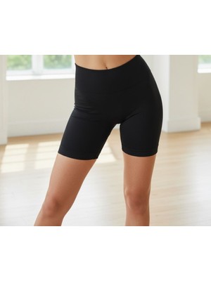 Anti Selülit Fitilli Şort, Emana® Mineral Teknolojili, Seamless Yüksek Bel, Pürüzsüz Görünüm