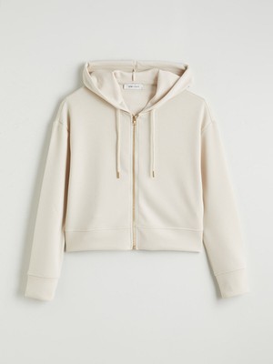 Lc Waikiki Yeni Sezon Kapüşonlu Kadın Fermuarlı Sweatshirt