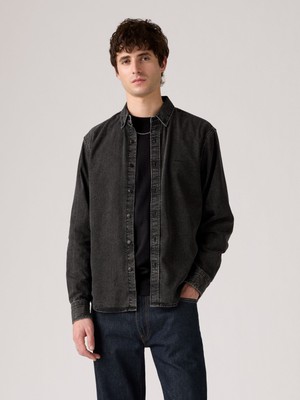 Levi's Erkek Siyah Kot Gömlek A7210-0038