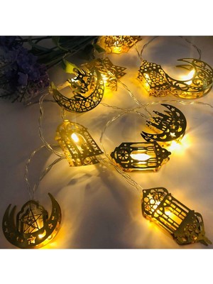 Ramazan Ayına Özel Renkli Metal LED Işıklar, Süsleme Işığı