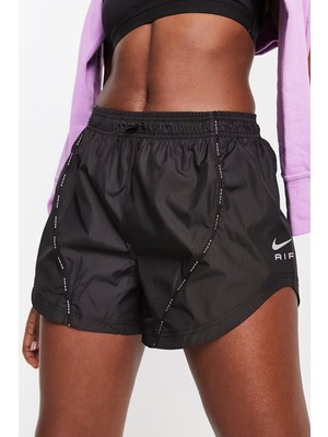 Nike Running Air Loose Fit Woven Shorts Kadın Dokuma Bol Kesim Slip Astarlı Cepli Koşu Şortu Siyah