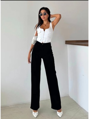 Pass&pass 2021 Wide Leg Likralı Kot Denim Pantolon