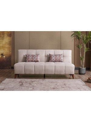 Meşe Home Dublin Kolsuz Kanepe | Modern Tasarım, Konforlu ve Şık 3’lü Koltuk Yaylı Ortopedik Süngerli