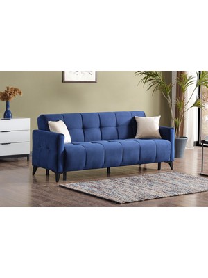 Meşe Home Dublin Kollu Kanepe | Modern Tasarım, Konforlu ve Dayanıklı Yaylı 3’lü Koltuk Yaylı Ortopedik Sünger