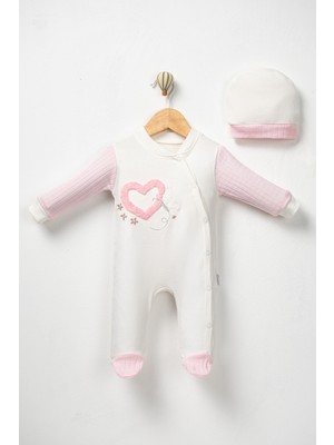 Annora Baby Kız Bebek Kalpli Tulum