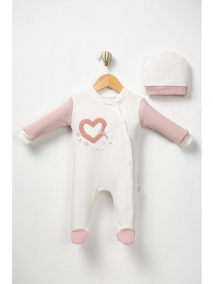 Annora Baby Kız Bebek Kalpli Tulum