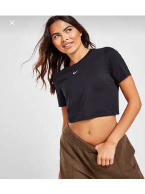 Nike Sportswear Essential Crop Kadın Siyah T-Shirt FB2873-010