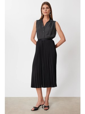 Ekol Ekol Piliseli Midi Etek 3960