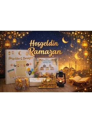 Ecoflex Hoşgeldin Ramazan Temali Parti Malzemeleri LED Kubbe-Led Şamdan Peçete-Peçetelik-