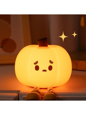 Airstorr Armut Kuzu Ördek Panda Kabak Ampuller LED Gece Lambası Sevimli Silikon Kısılabilir Çocuk Bebek Renkli